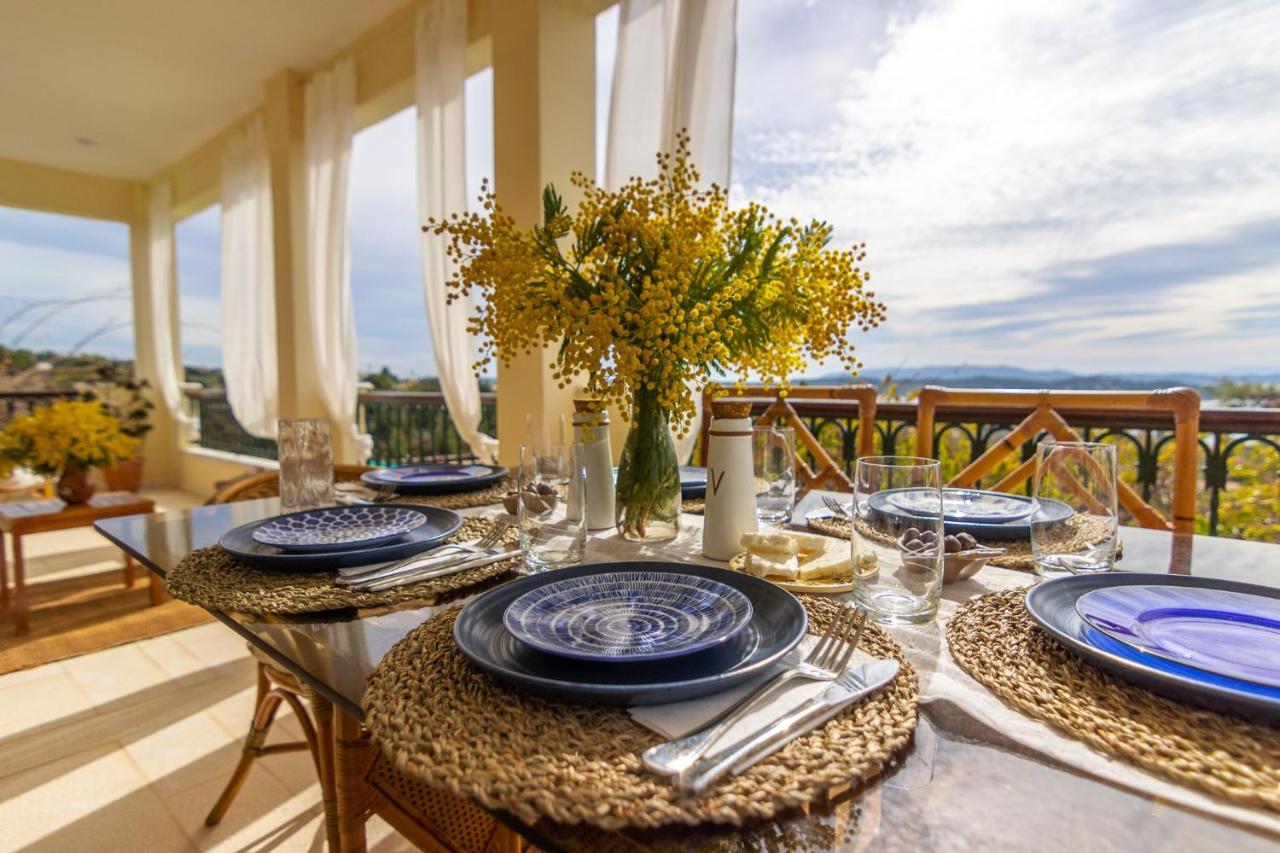 House With Amazing Ocean View And Patio - Pool Villa Porto Heli Luaran gambar