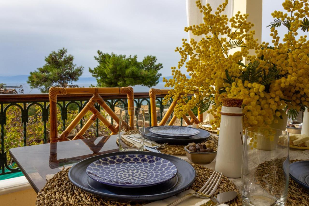 House With Amazing Ocean View And Patio - Pool Villa Porto Heli Luaran gambar