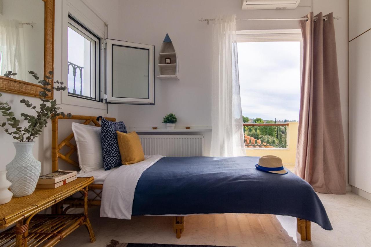 House With Amazing Ocean View And Patio - Pool Villa Porto Heli Luaran gambar