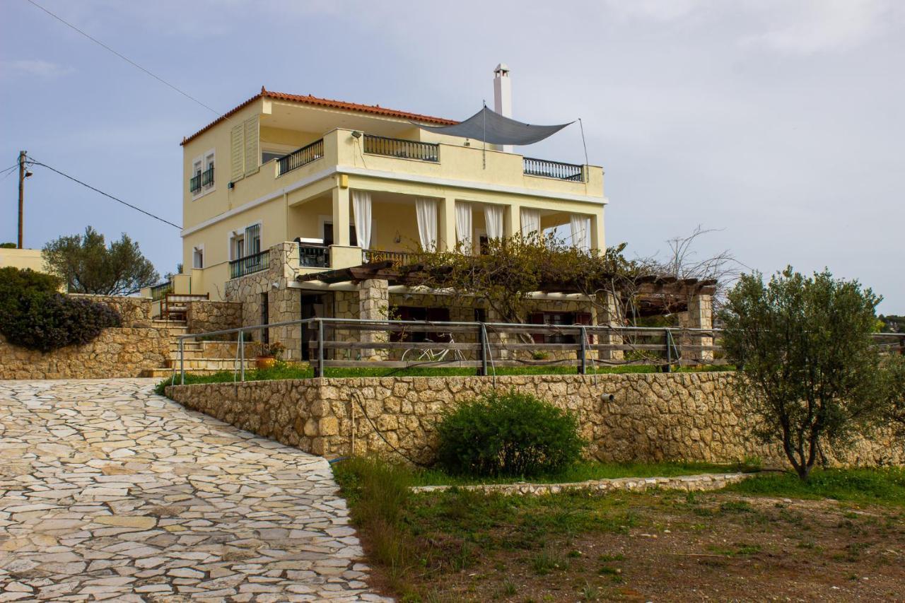 House With Amazing Ocean View And Patio - Pool Villa Porto Heli Luaran gambar