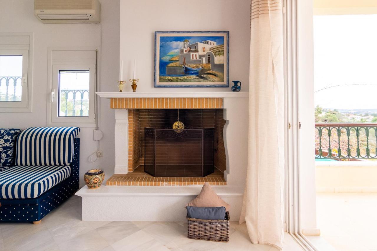 House With Amazing Ocean View And Patio - Pool Villa Porto Heli Luaran gambar