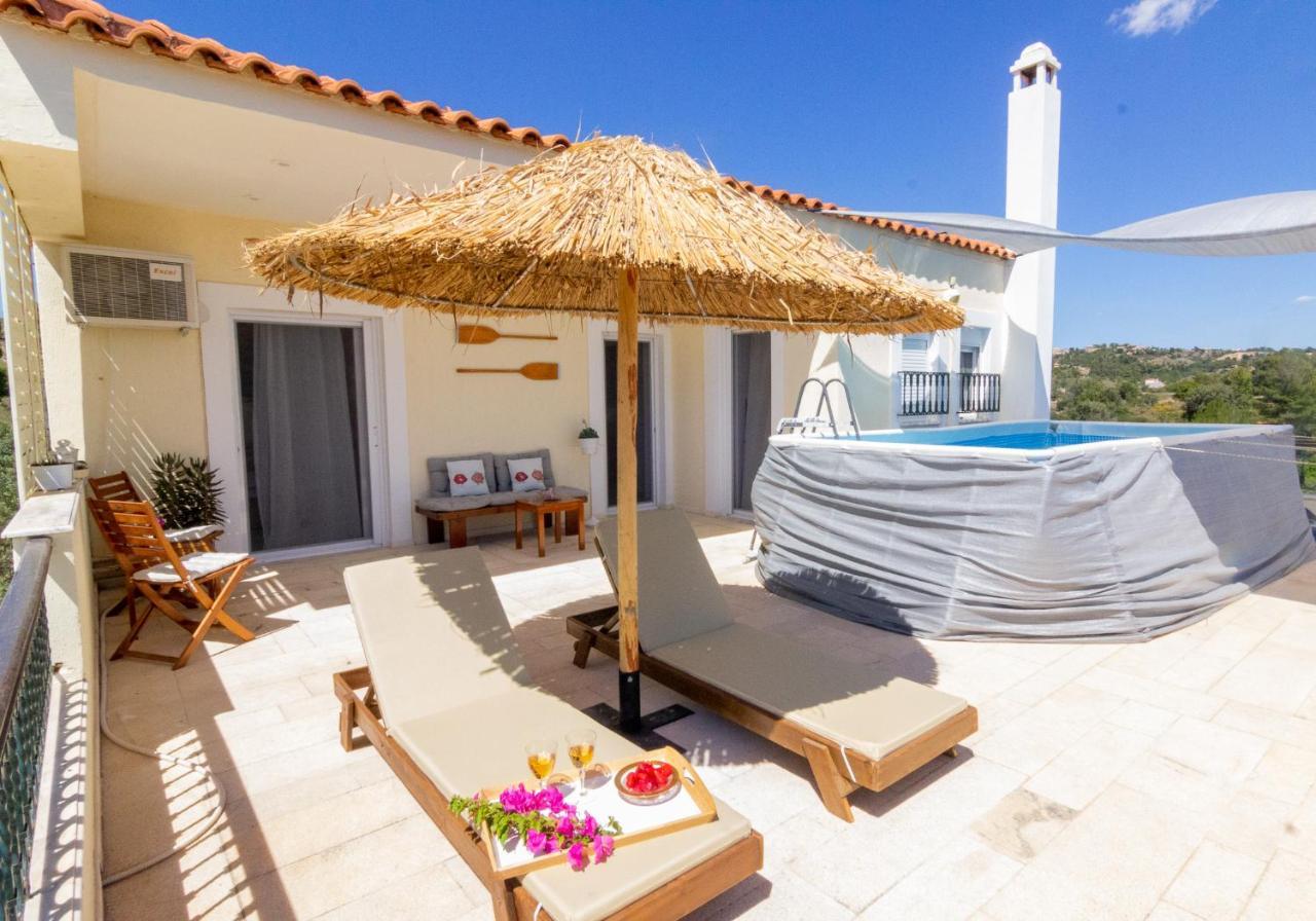 House With Amazing Ocean View And Patio - Pool Villa Porto Heli Luaran gambar